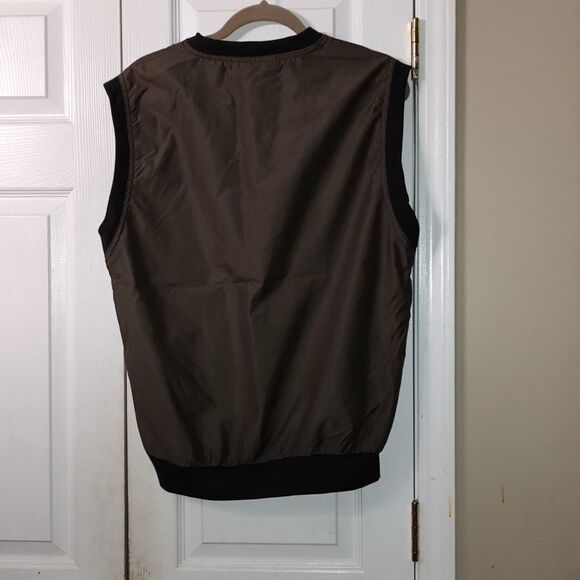 Mens Kittrell pullover vest  brown and black  Vest  Sz M - Picture 6 of 6